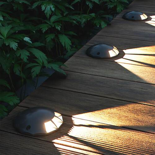 地埋灯户外防水超薄LED侧发光龟背灯花园庭院楼梯台阶步道草地灯