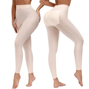 One-piece high waist tummy control pants sponge yoga hip