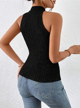 women halter tops female off shoulder crop tops cross