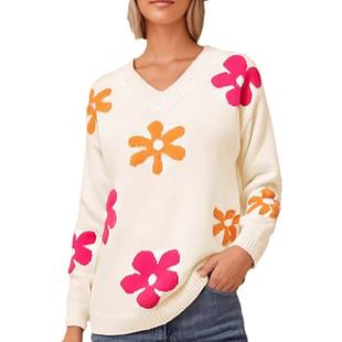 commuting elegant sweater Jacquard womens ladies fashion