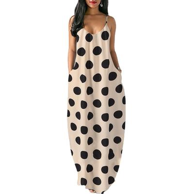 red and white polka dots sleeveless dress dresses korean
