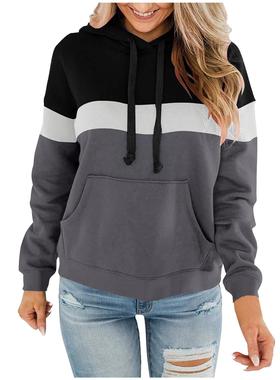 pockets with hoodie zipper small thickening loose hoodie