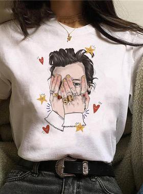 pedro pascal graphic shirt streetwear anime summer tee girl