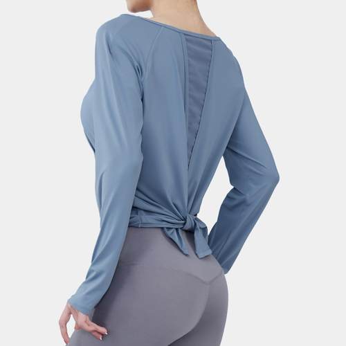 Yoga clothing sports tops T-shirts for women loose mesh