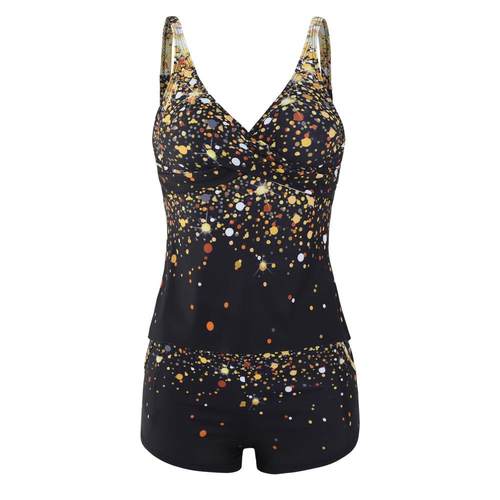 Two-piece bikini plus size two-piece boxer swimsuit for