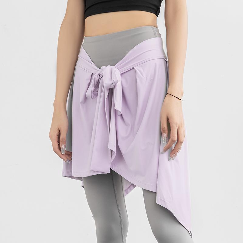 clothes yoga skirt dance ballet skirt yoga two-piece fake