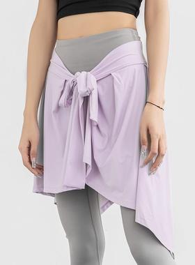 clothes yoga skirt dance ballet skirt yoga two-piece fake