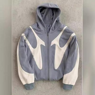 sweatshirt hoodie Street stitching women Harajuku black