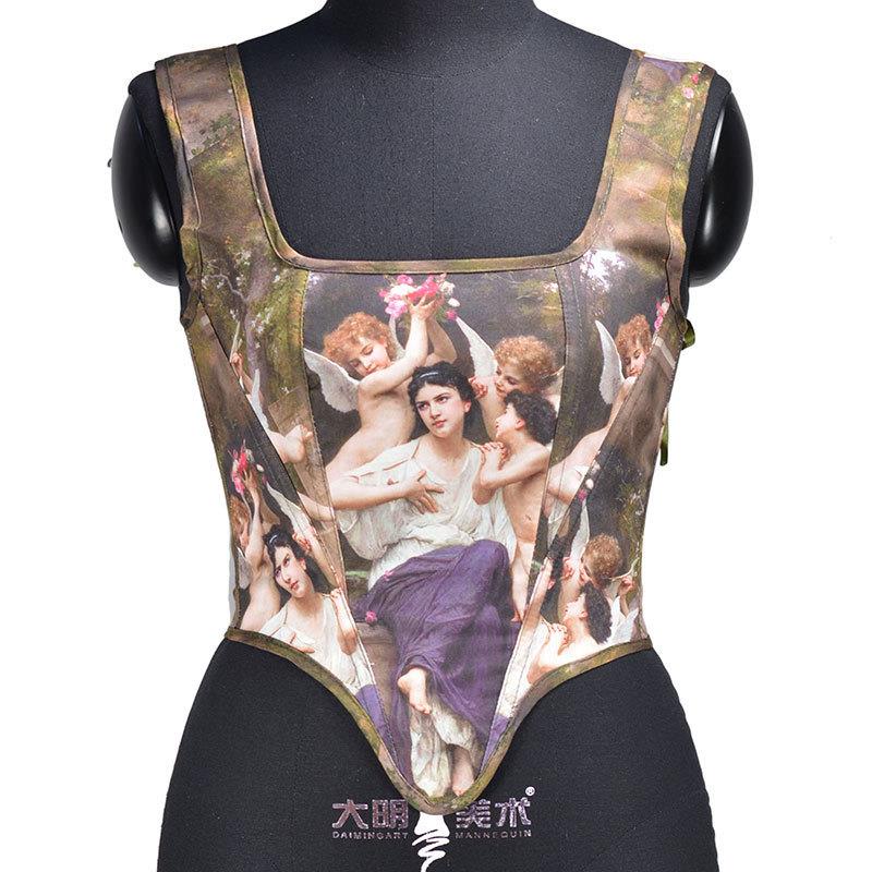 fashion aesthetic print crop tops for women sleeveless