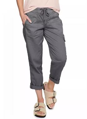 Womens trousers with folded hems overalls and casual pants