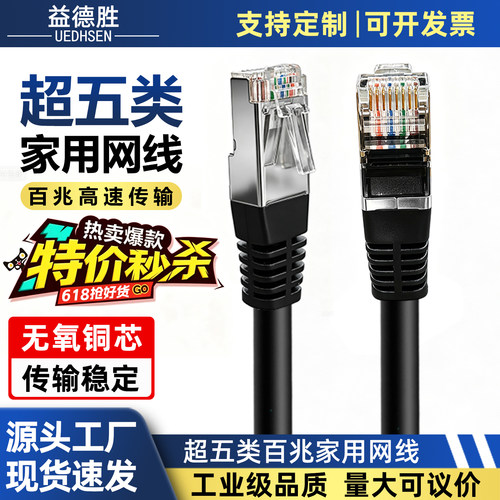 超五类百兆网线家用网络连接线