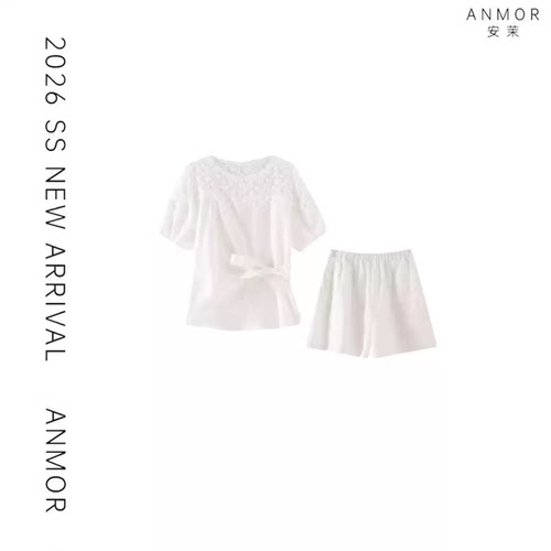 【第四热门】ANMOR安茉【川原套装】时尚百搭休闲套装 AM1248