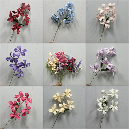 仿真花火焰兰背景装饰橱窗造景花