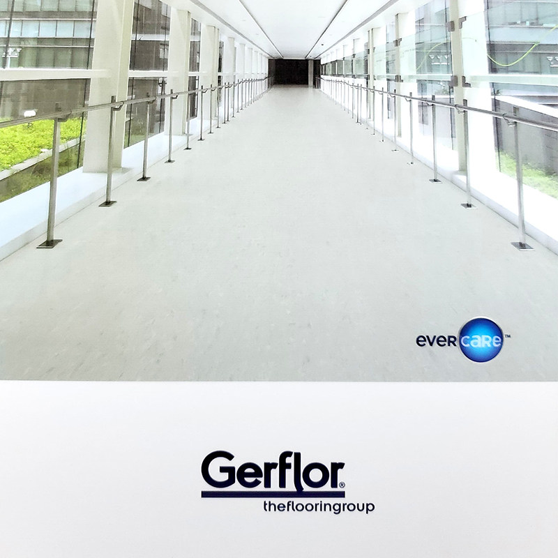 gerflor洁福同质透心卷材pvc地板法国进口地胶图书馆用耐磨防滑胶