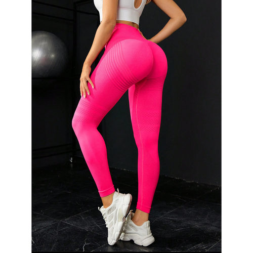 Casual seamless compression yoga pants女士休闲无缝收腹瑜伽裤