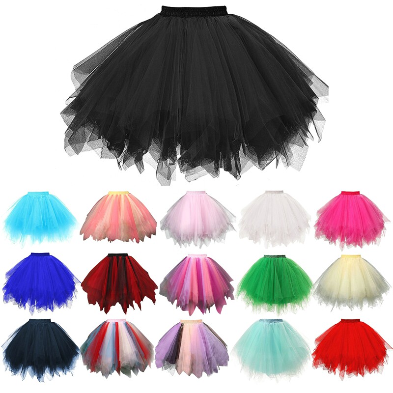 Candy Multicolor Half Body Poached Skirt糖果多色半身蓬蓬裙女