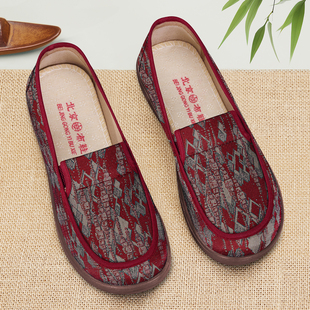 老北京布鞋女春季软底防滑中老年老太太妈妈鞋透气舒适老人奶奶鞋
