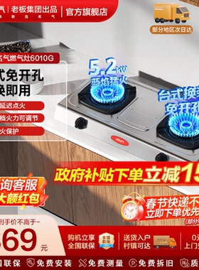 新品上市名气燃气灶双猛火天然气液化气A6010G/A6110B/A6675B