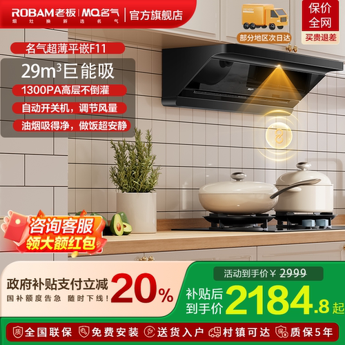 名气星河F11欧式大吸力抽油烟机