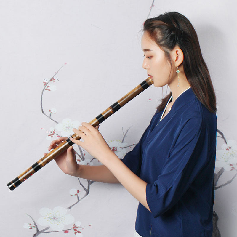 高档伶吟专业演奏紫竹箫正反手六八孔g短f萧乐器短箫精制初学入门