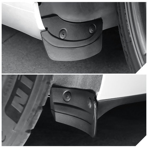 适用特斯拉隐藏式前后轮挡泥板