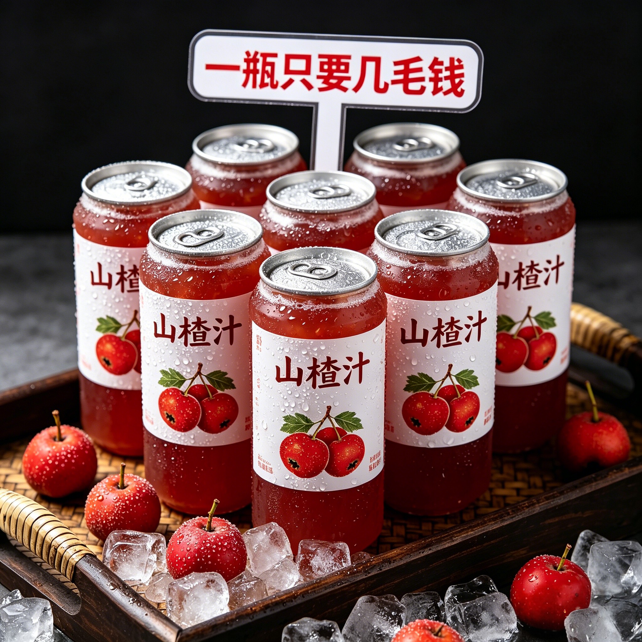 【买一送一】山楂汁饮料350ml*24瓶整箱特价批发酸甜解腻新鲜果味