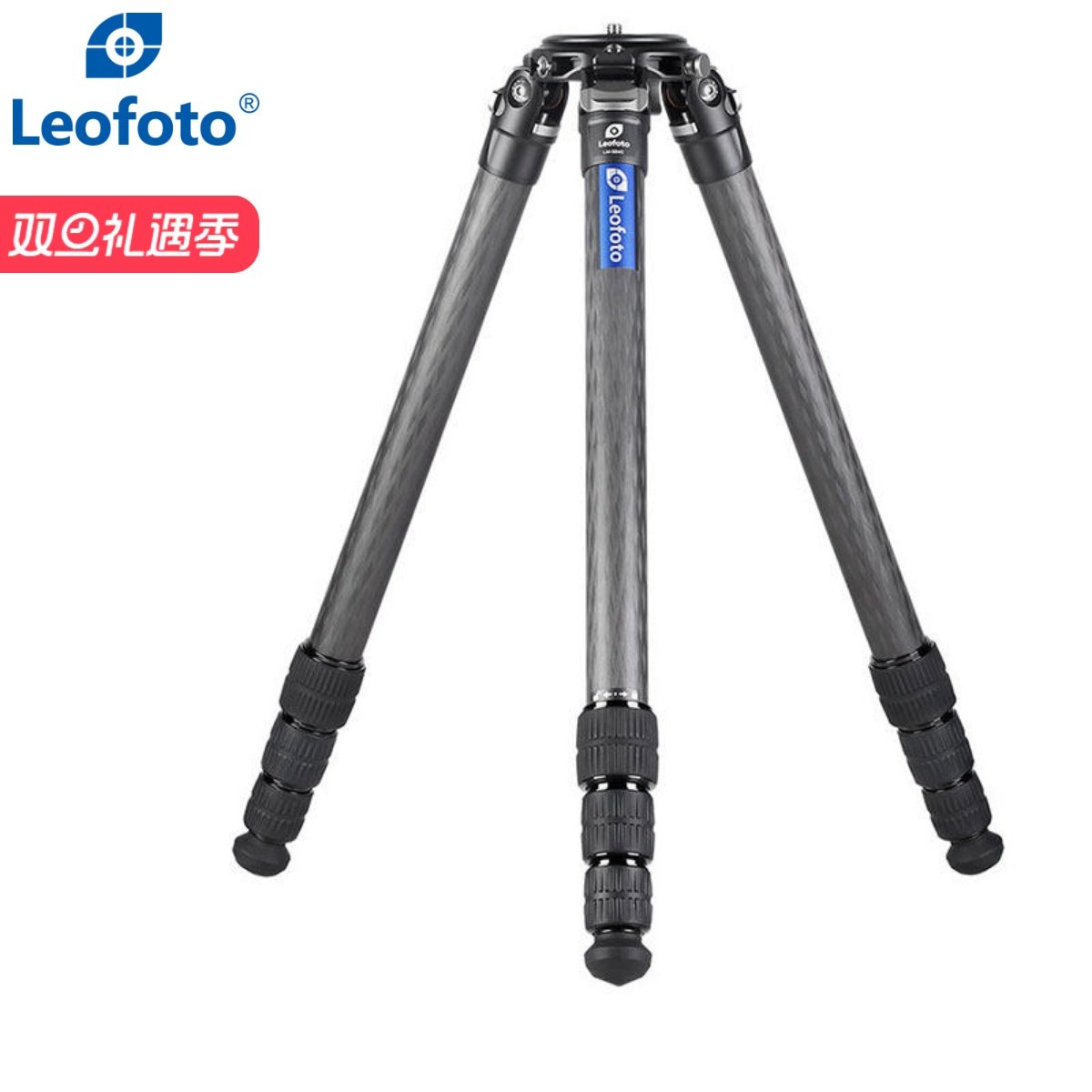 徕图Leofoto LM系列32m管径LM-324C长焦观鸟摄影摄像便携碳纤三脚架负重25kg无中轴款远摄定焦镜头相机三角架