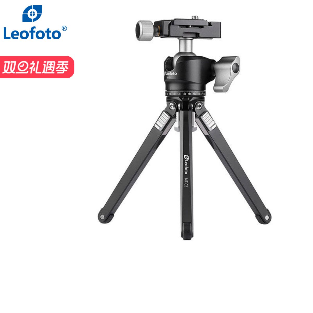 徕图Leofoto MT-02 独立三档调节金属摄影摄像手机拍摄迷你桌面三脚架旅行口袋适用于索尼富士尼康佳能支架