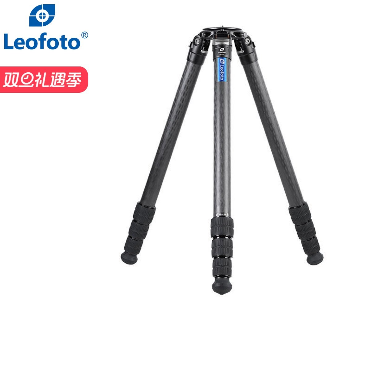 徕图Leofoto LM系列40mm管径专业LM-404C脚架长焦镜头观鸟摄影摄像碳纤维大管径三脚架云台