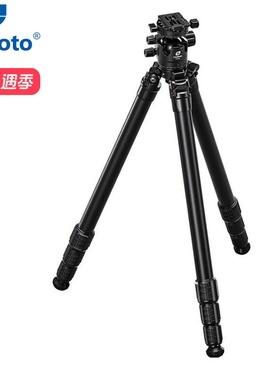 徕图Leofoto神之翼系列路西法LG-284C/324C单反相机摄影摄像全黑色黑武士风格碳纤维三脚架云台