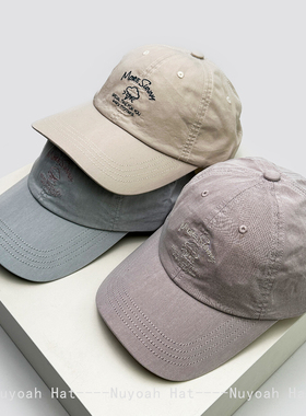 春夏新款韩版雷阵雨字母刺绣棒球帽子男女遮阳云朵闪电休闲鸭舌帽