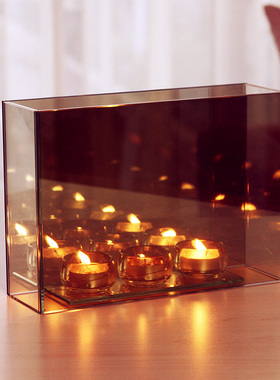 日本ROLF无限幻影创意玻璃烛台