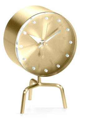 瑞士Vitra 黄铜台钟座钟 Tripod table clock 创意设计进口欧式