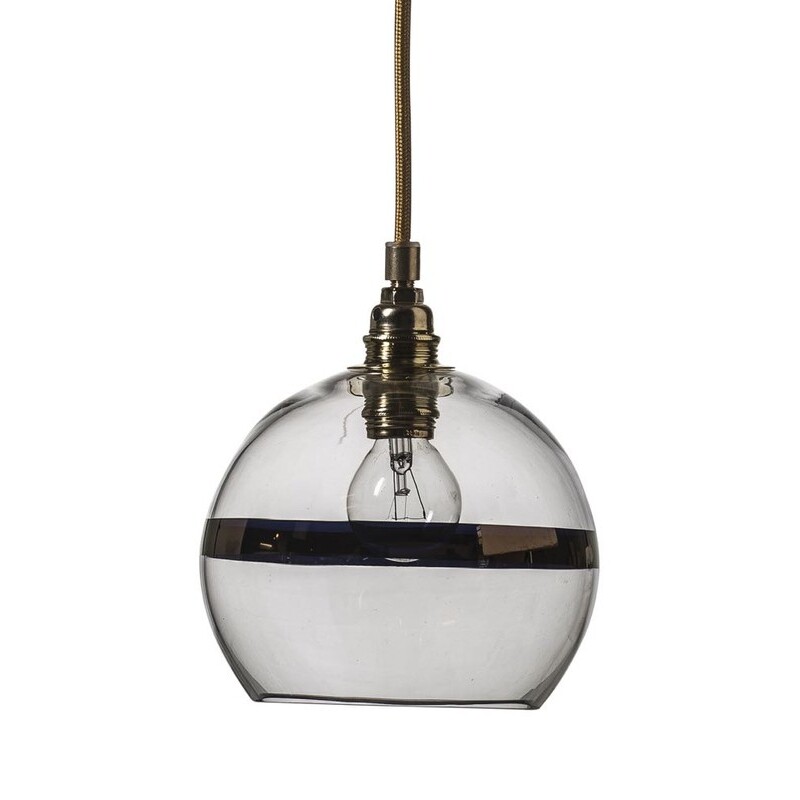 丹麦Ebb & Flow Rowan pendant 玻璃吊灯 金属带 直径15.5cm
