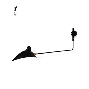 法国 Serge Mouille Wall lamp 1 arm 壁灯 单臂 可转 直臂