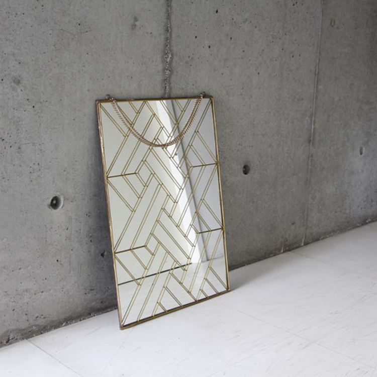 日本DETAIL Geometry Wall Hanging Mirror “01-L”复古挂镜