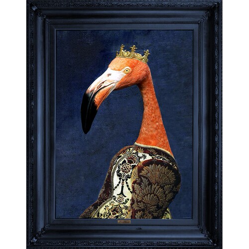 英国Mineheart 'Princess Flaminia' Canvas 火烈鸟公主装饰画