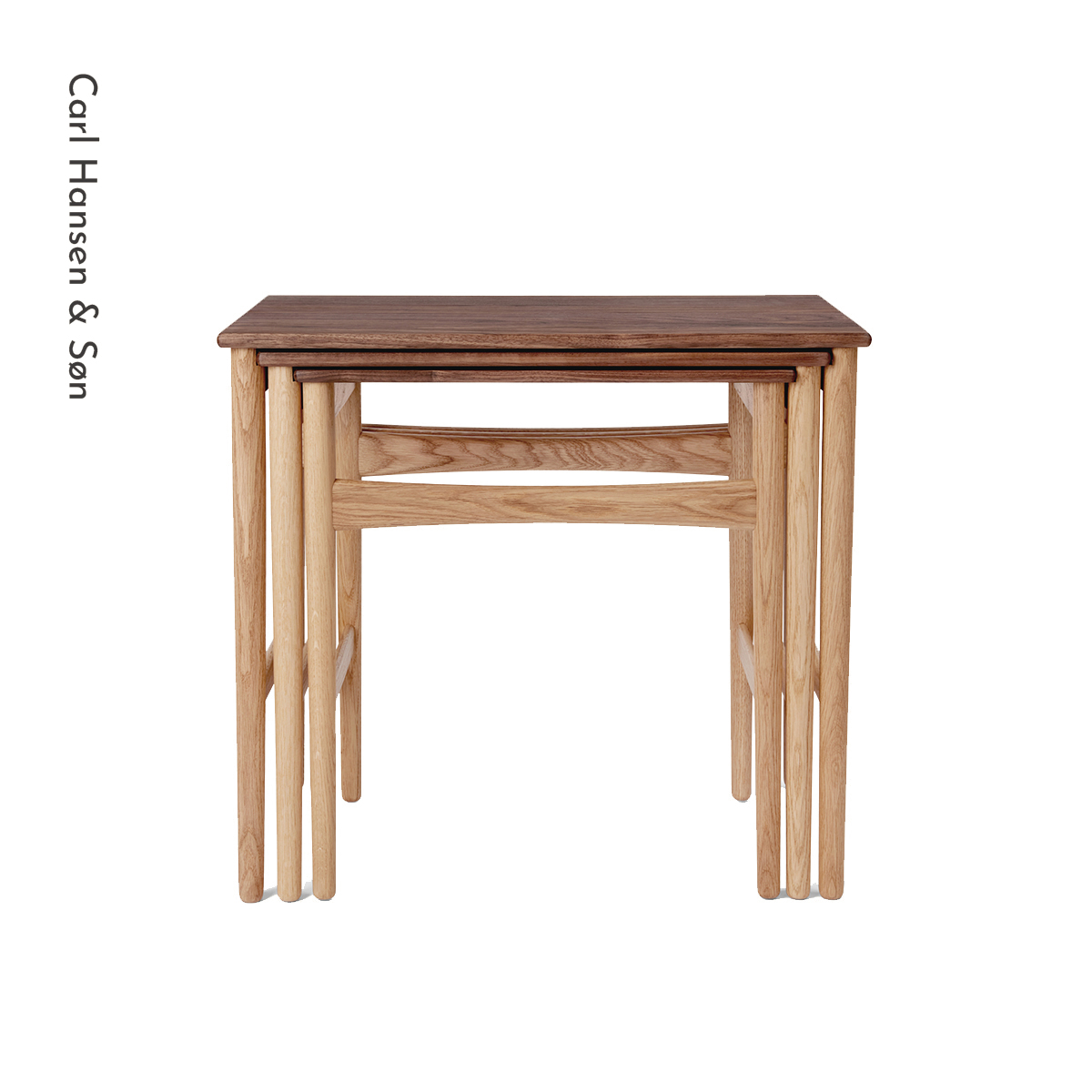 丹麦 Carl Hansen | CH004 实木茶几咖啡桌Hans J. Wegner嵌套桌