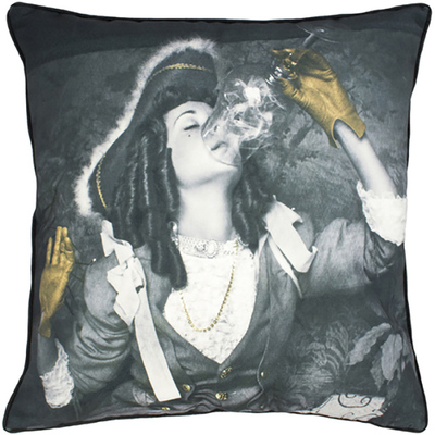 英国Mineheart Air is not enough cushion 空气不足灰金抱枕靠垫