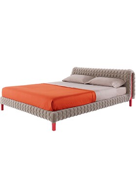 法国进口正版Ligne Roset 现代简约 写意空间 Ruche 双人床软包