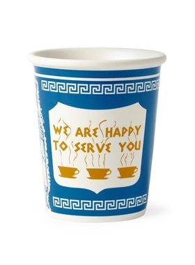 美国Anthora进口 We Are Happy To Serve You 纽约咖啡杯陶瓷版