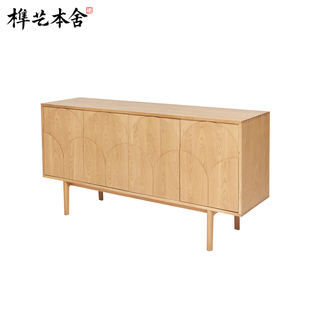 極簡設(shè)計師設(shè)計創(chuàng)意風(fēng) Amalfi多功能收納實木餐邊柜 意式 榫藝本舍