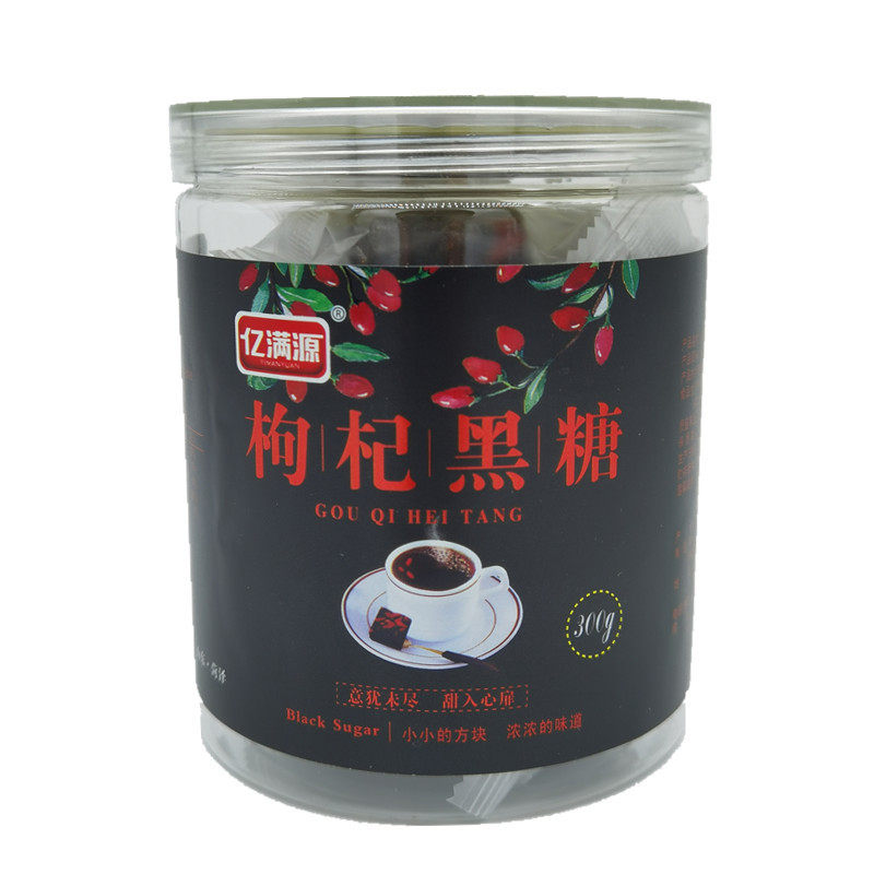 宝宝零食亿满源黑糖老红糖土红糖300g瓶装甘蔗汁红糖玫瑰老姜原味