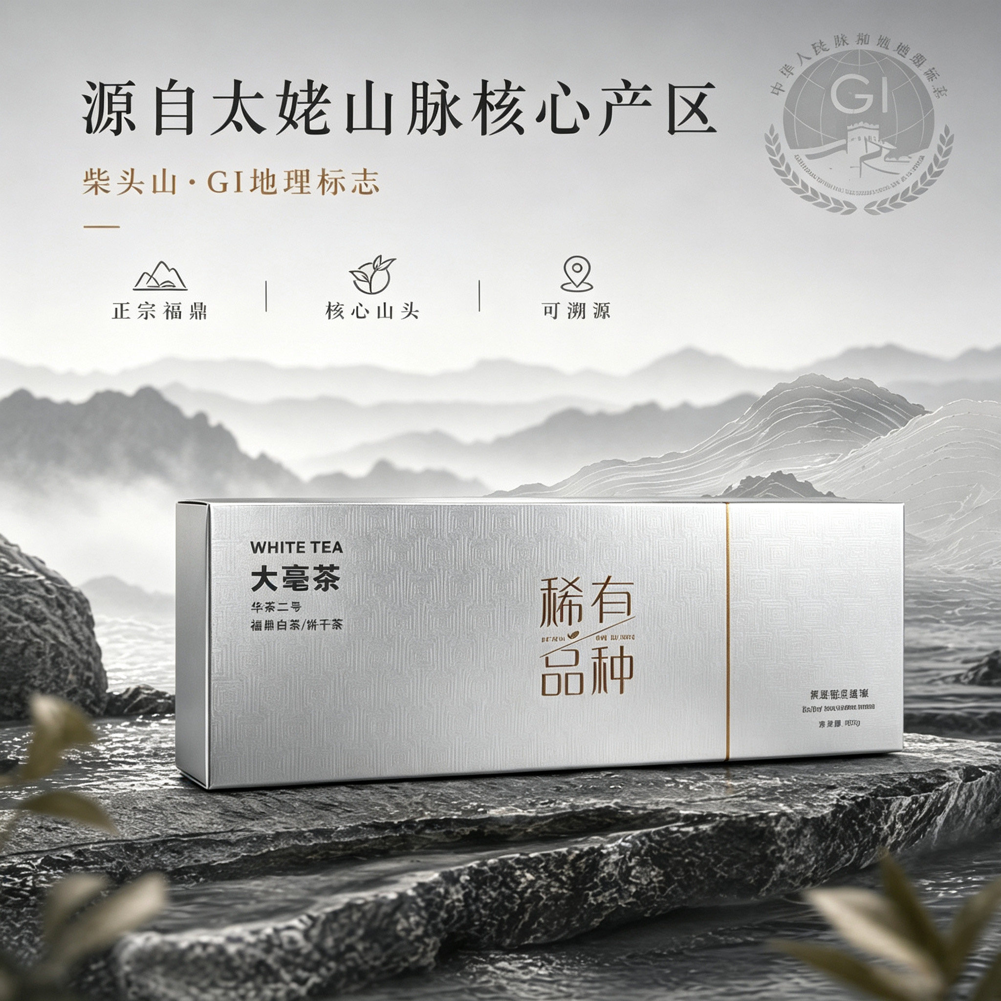 闽春韵稀有品种太姥山脉核心产区白茶寿眉盒装正品福鼎茶叶送礼