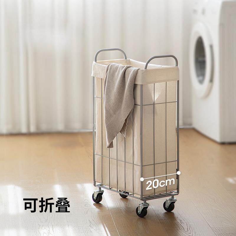 脏衣篓方形脏衣服收纳筐家用可折叠带轮卫生间浴室收衣洗衣篮其他