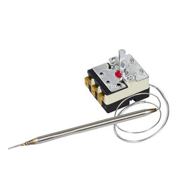 毅力机械式温控器旋钮调节温度液胀式20A400V带温控探头小型