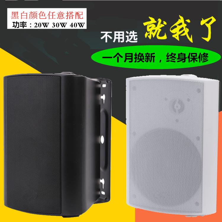 40W音箱,室内音响,壁挂喇叭,校园广播系统,背景音乐带功放