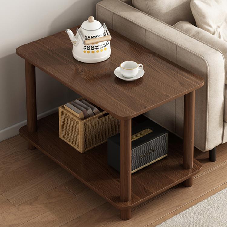 小桌子沙发边几简约双层小茶几简易出租屋家用小户型床头桌置物架