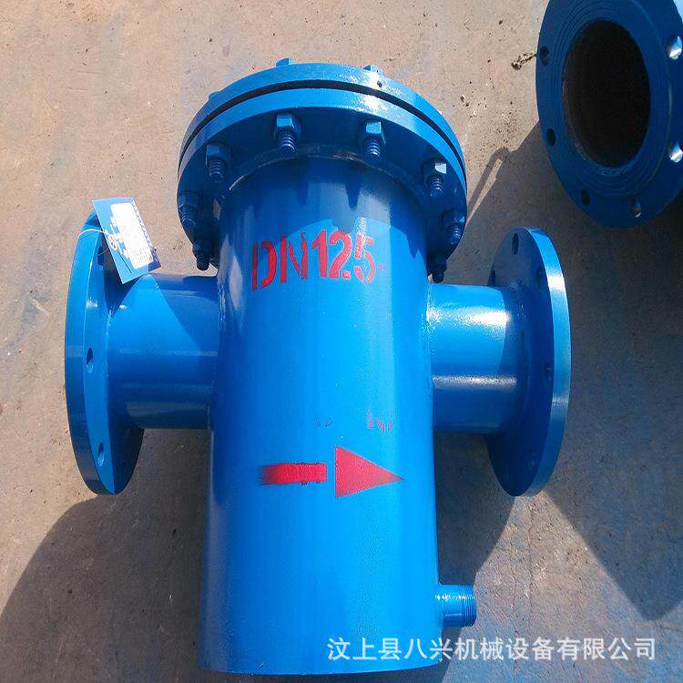 蓝篮式过滤器法兰直通平底兰式桶式过滤器快开篮式不锈钢滤网