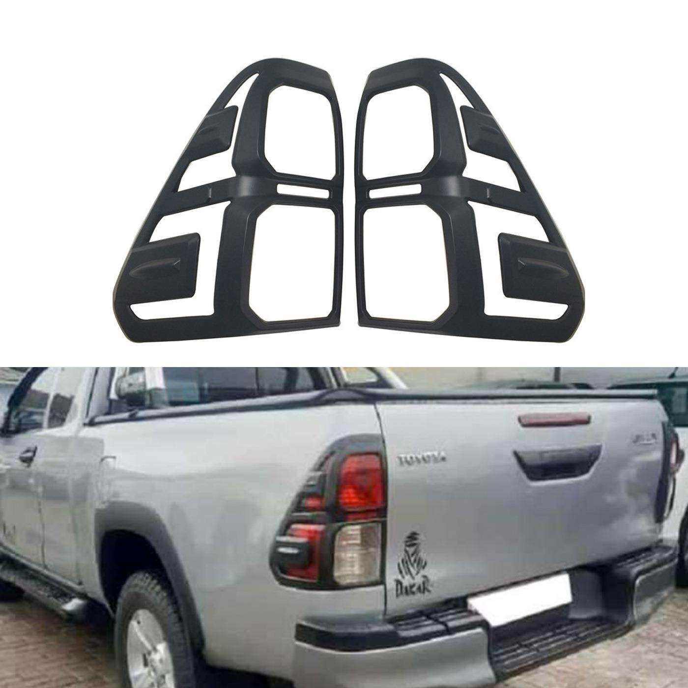 适用于丰田2016HILUXREVO后灯罩哑黑款改装喷油黑色尾灯框